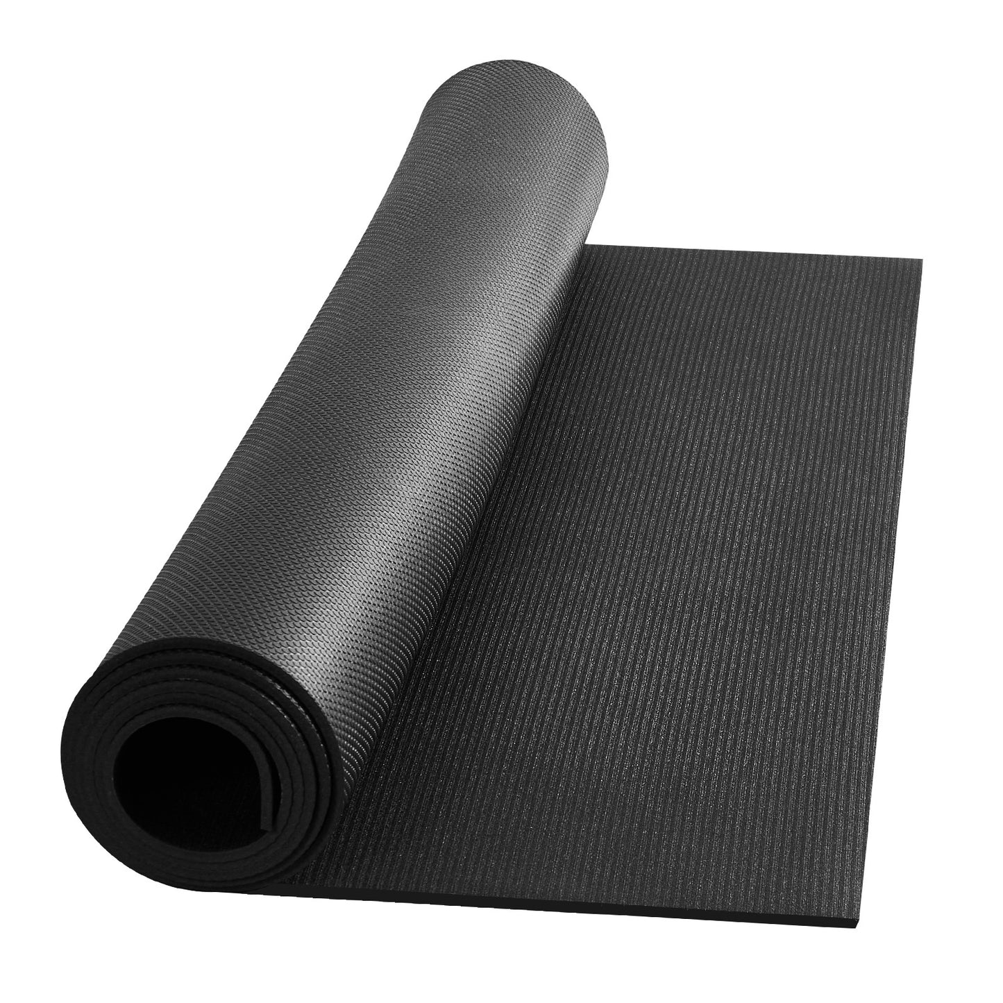 10x6 ft. Extra-Large Yoga Exercise Mat 7mm Thick Non-Slip PVC, 3-4 Person Fitness Pad with Bag and Strap