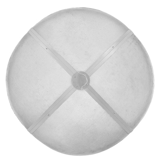 Fire Pit Spark Screen 36 in. Round Reinforced Stainless Steel Mesh Cover with Ring Handle for Outdoor Patio Backyard