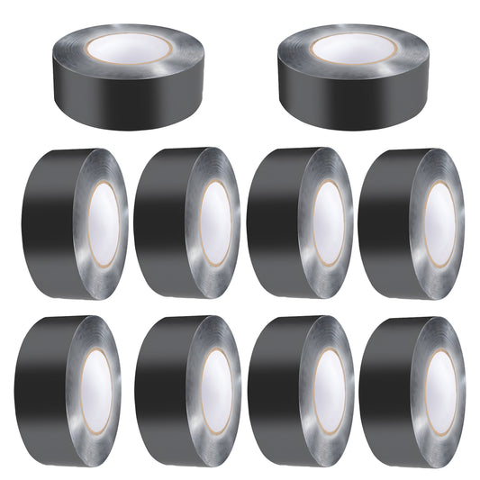 Deck Joist Tape, 2 inch x 50 ft, 10 Pack, Weather-Resistant Waterproof Flashing Butyl Joist Tape for Decking, Self-Adhesive, for Wood Decks, Beams Roofs, RVs, House, and Pipes Repair, Black