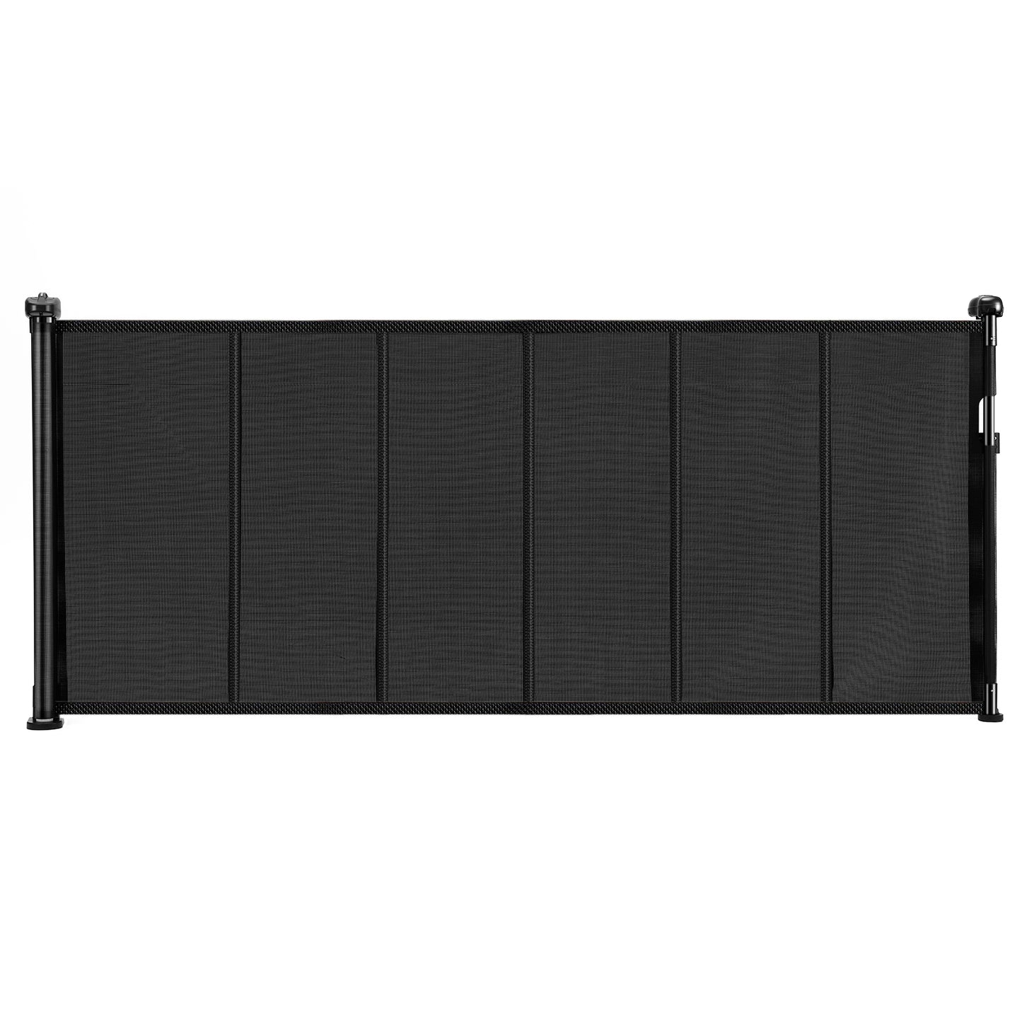 Retractable Baby Gate 34 in. Tall, Mesh Gate Extends to 71 in. Wide for Stairs Doorways Hallways, Black