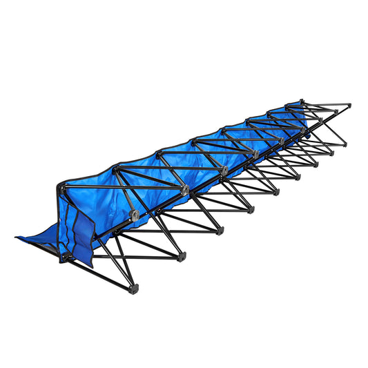 Portable Folding Bench 8-Seat, 600D Oxford Sideline Bench with Back Rest, Side Pockets  Carry Bag, Soccer
