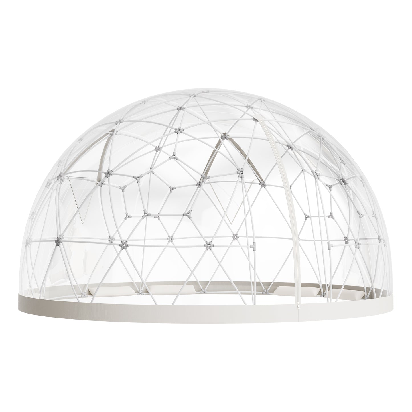 Garden Dome Igloo 15 x 9.5 ft Clear Geodesic Bubble Tent 10-14 Person PVC Greenhouse for Backyard Camping