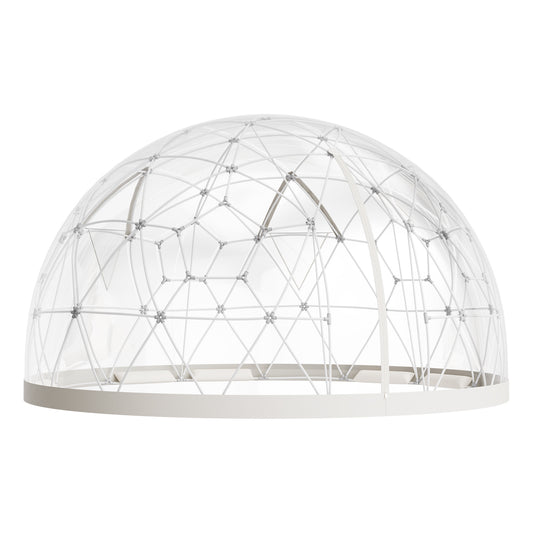 Garden Dome Igloo 15 x 9.5 ft Clear Geodesic Bubble Tent 10-14 Person PVC Greenhouse for Backyard Camping