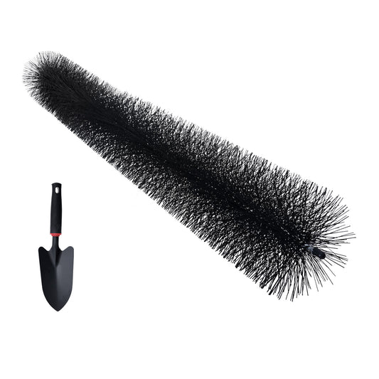Gutter Brush, 80 Feet Total Length 4.33 inch Diameter Gutter Cleaning Tools, Ground-Level Gutter Brush Leaf Guard for 5 Inch Gutters, Easily Clear roof Leaves and Debris, 27 Pack