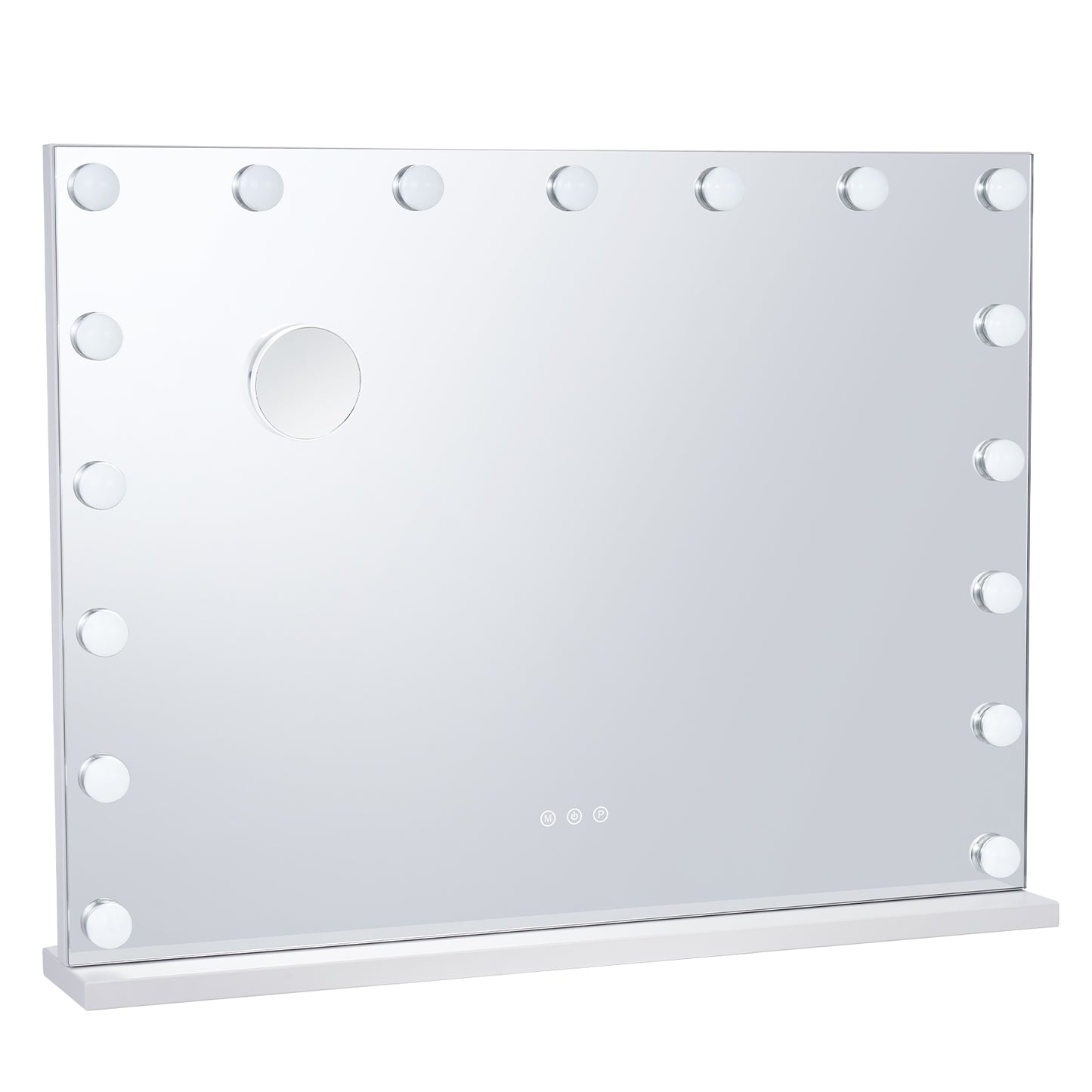 Hollywood Vanity Mirror with Lights, 31.5 x 23.6 in. Makeup Mirror, 3 Color Modes, 5X Magnification, USB  Type C
