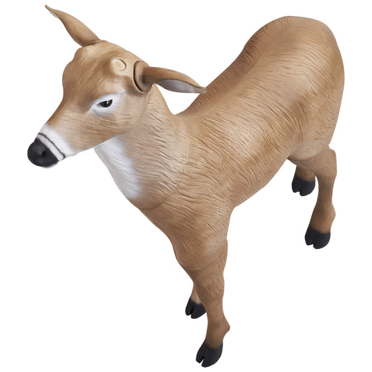 Outdoor Deer Decoy, Realistic HDPE Doe Hunting Decoy, Foldable Legs, 1-Pack Garden Yard Decor