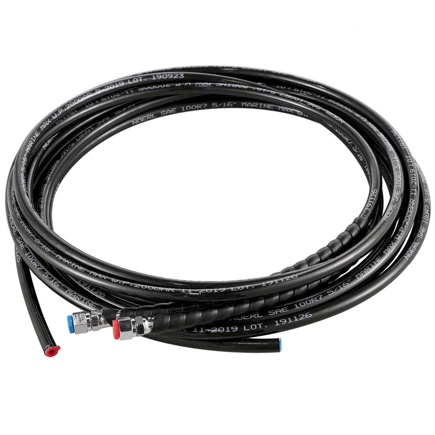Hydraulic Boat Steering Kit 300HP Helm Pump Cylinder Wheel 18 ft. Hose Marine Steering System