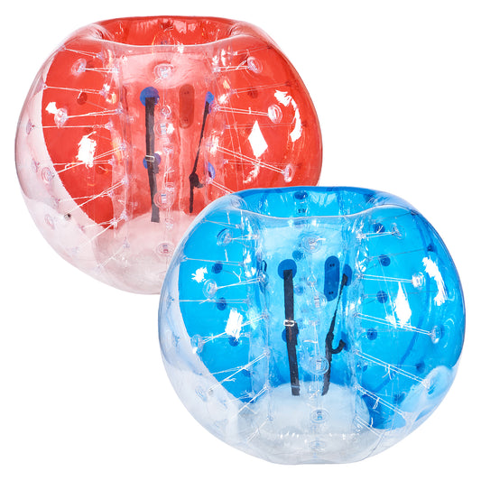 Inflatable Bumper Balls 2-Pack 5 ft. Body Zorb Balls for Adults, 0.8 mm PVC Human Hamster Bubble Balls for Team Play