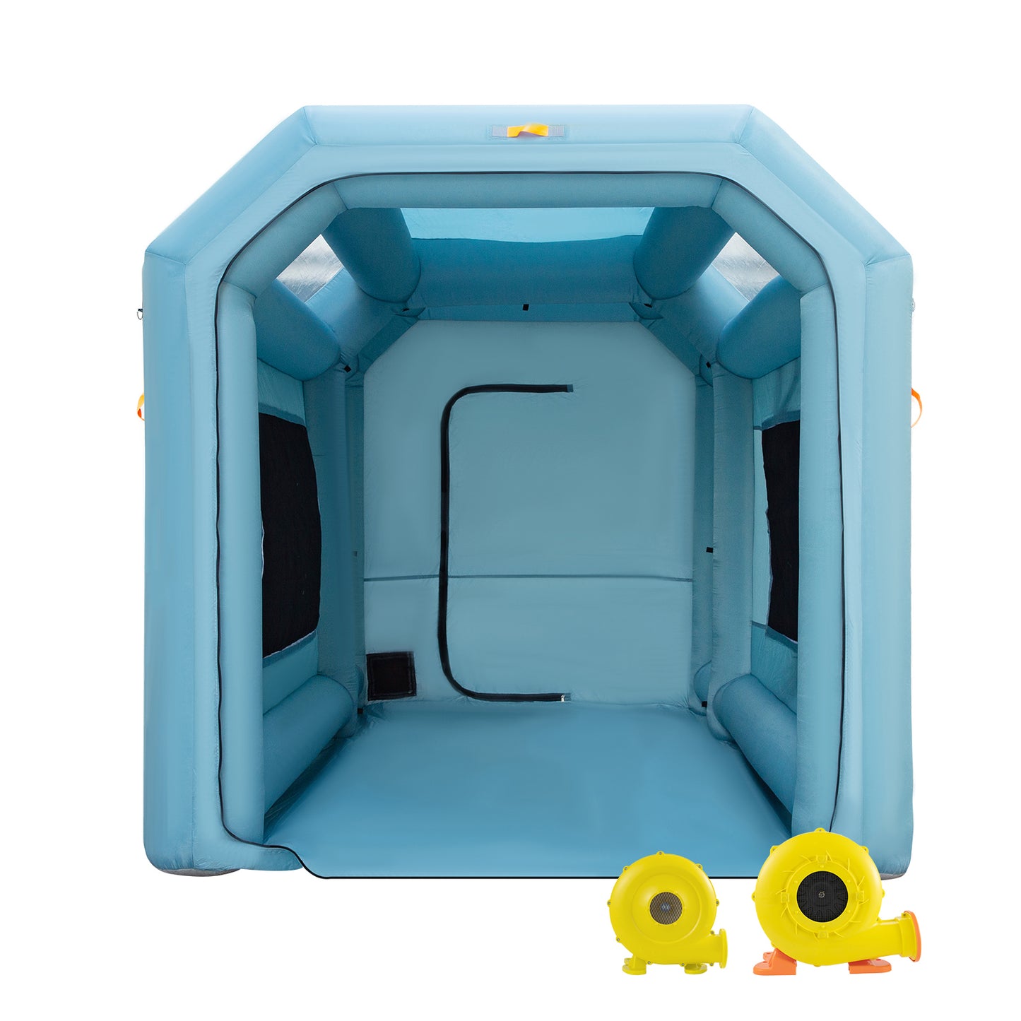 Portable Inflatable Paint Booth, 13 x 8 x 8ft Inflatable Spray Booth, Car Paint Tent with Air Filter System  2 Blowers, Upgraded Blow Up Spray Booth Tent, Auto Paint Workstation Motorcycle Gara