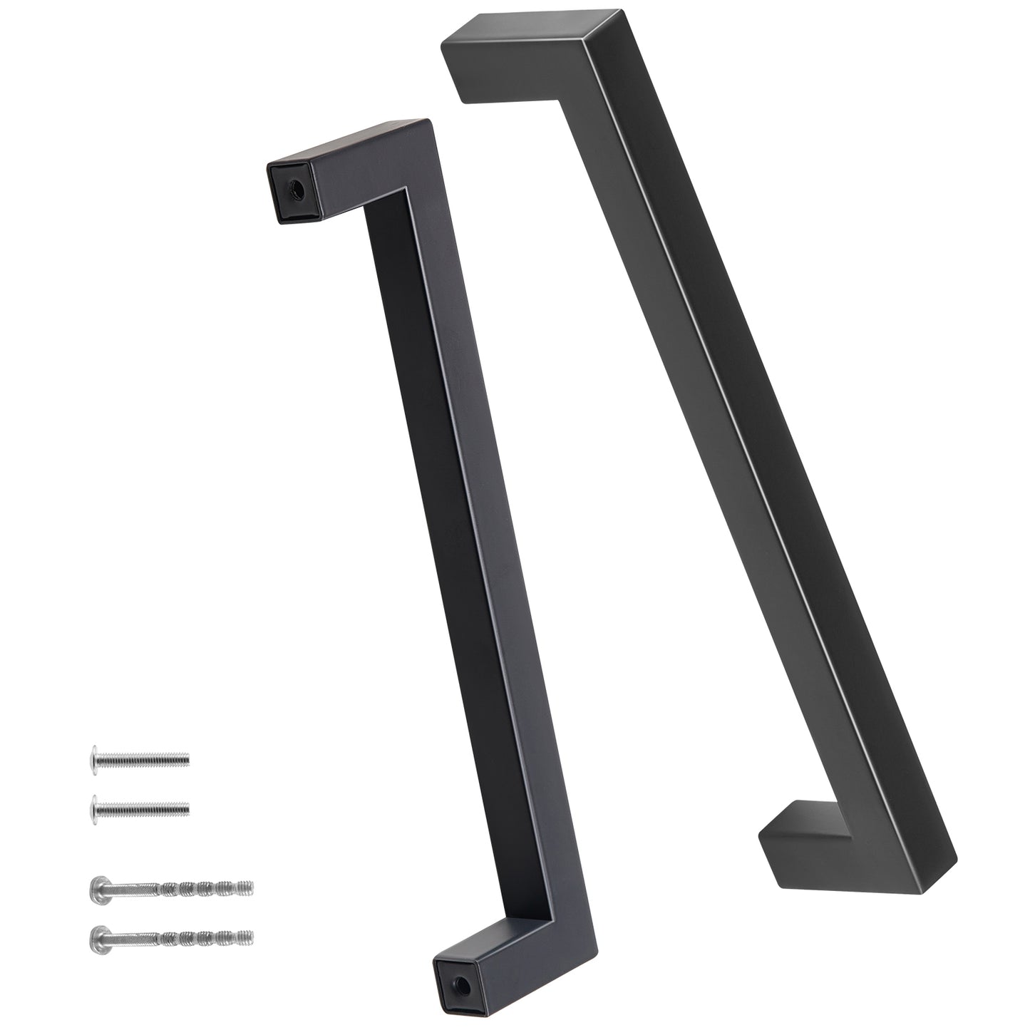 30 Pack Cabinet Pulls, 5.03in / 128mm Center to Center Slim Square Kitchen Cabinet Drawer, Stainless Steel Modern Kitchen Cupboard Door Handles for Kitchen Bathroom Bar Hardware Matte Black