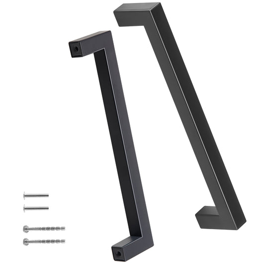 30 Pack Cabinet Pulls, 5.03in / 128mm Center to Center Slim Square Kitchen Cabinet Drawer, Stainless Steel Modern Kitchen Cupboard Door Handles for Kitchen Bathroom Bar Hardware Matte Black