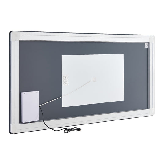 LED Bathroom Mirror, 36 x 72 in. Frontlit Backlit Vanity Mirror, Anti-Fog Dimmable Wall Mirror, 3 Color Modes