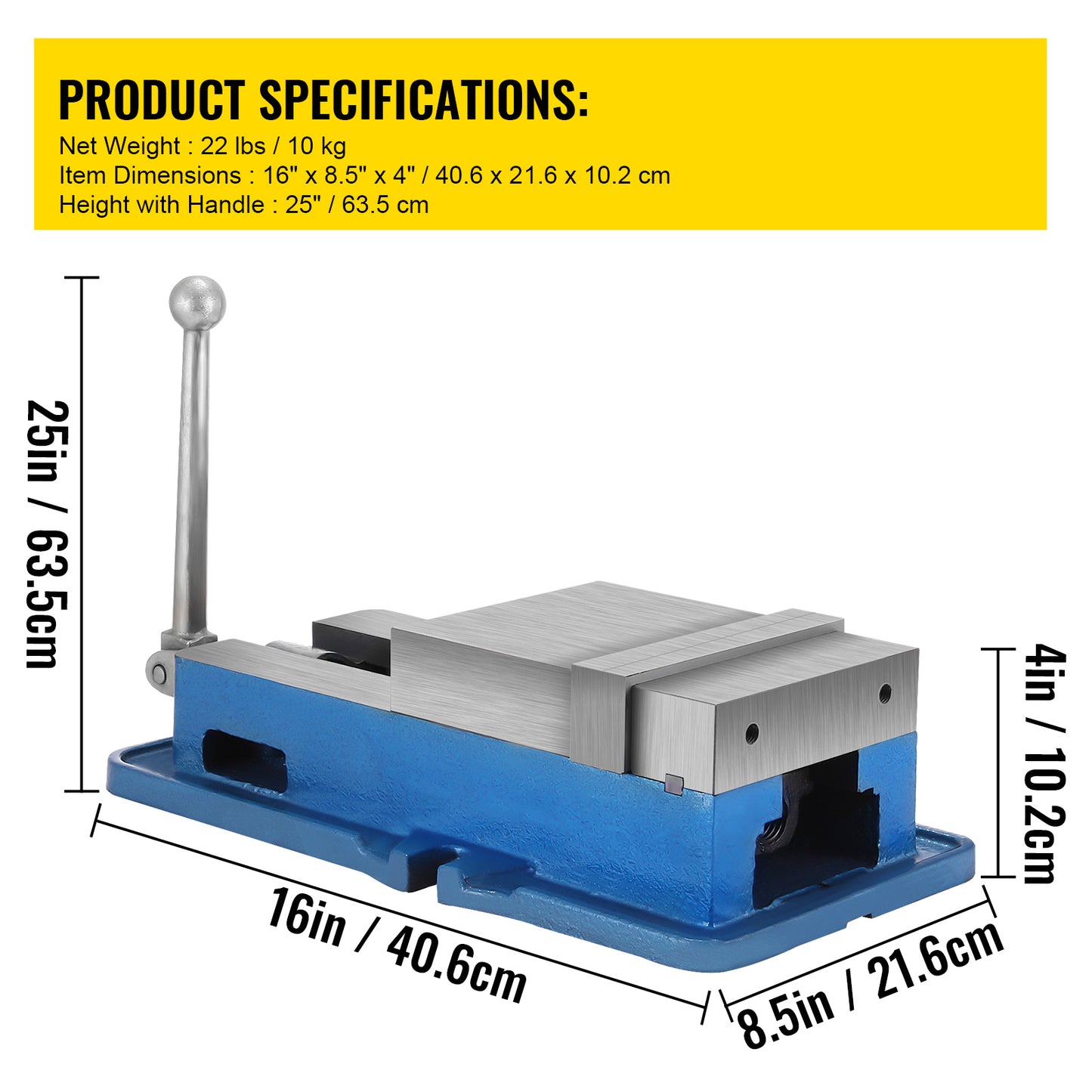 6ACCU Lock Vise for Precision, Milling Vice with 6 Inch Jaw for Drill Press, Milling  Drilling Bench Clamp Vice