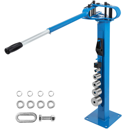 YP-38 Metal Bender 1in-3in Flat Bar Square Rod Bending 7 Dies w/ Floor Stand