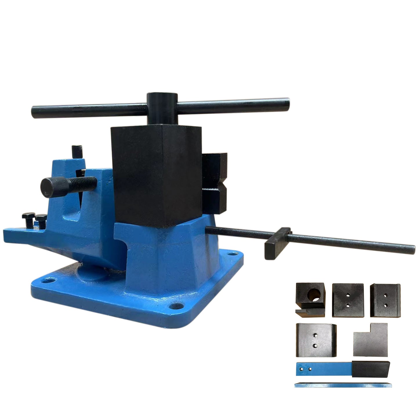 UB-100 Manual Flat Steel Universal Metal Rebar Bender Angle Iron 120 Degree Heavy-Duty Metal Rod Bender Hot and Cold With Detachable Bending Lever Strip Steel, Flat Steel, Round Steel