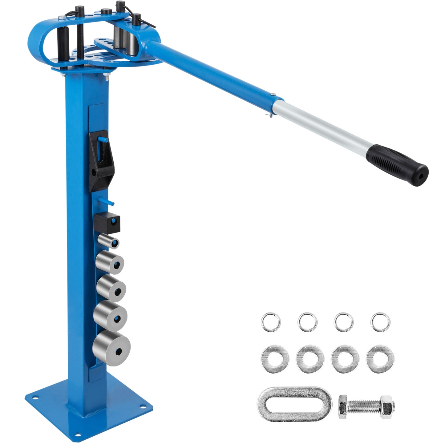 YP-38 Metal Bender 1in-3in Flat Bar Square Rod Bending 7 Dies w/ Floor Stand