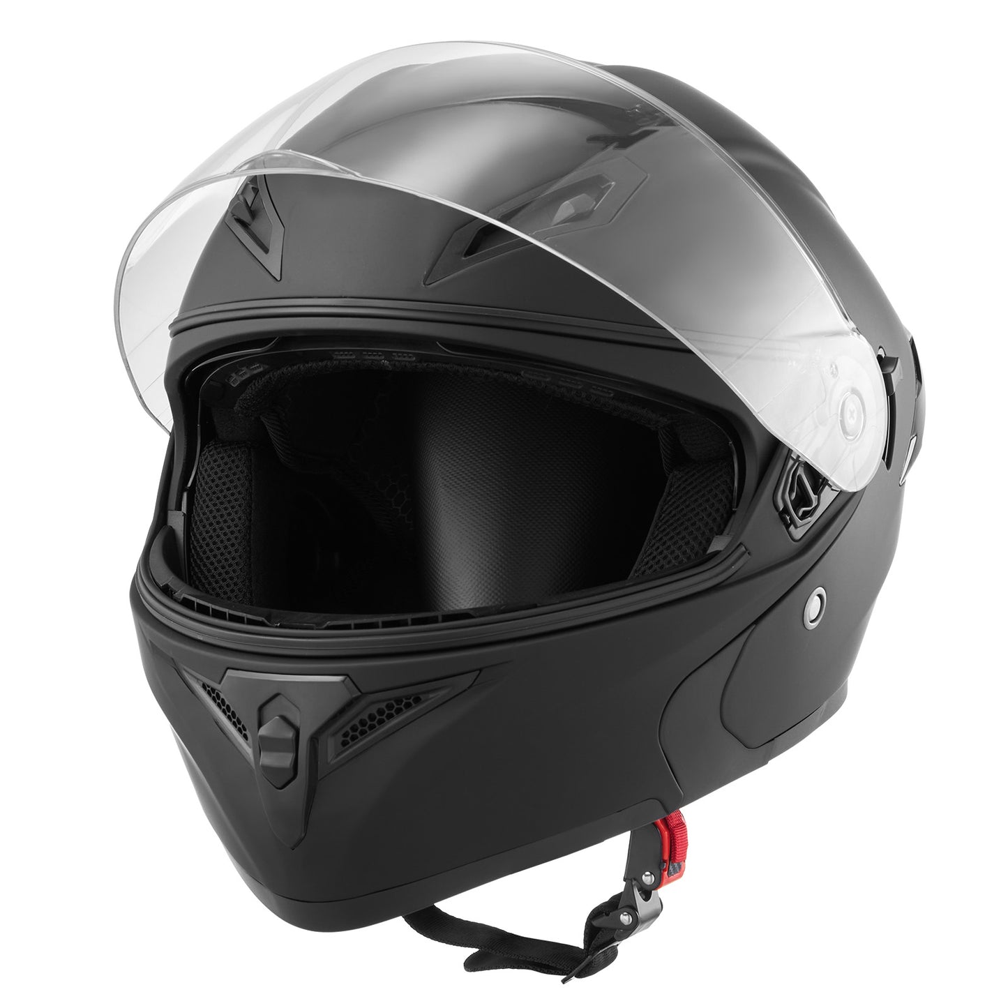 Modular Motorcycle Helmet DOT, Adult Dirt Bike Helmet with Clear Visor, Detachable Liner, ABS Shell