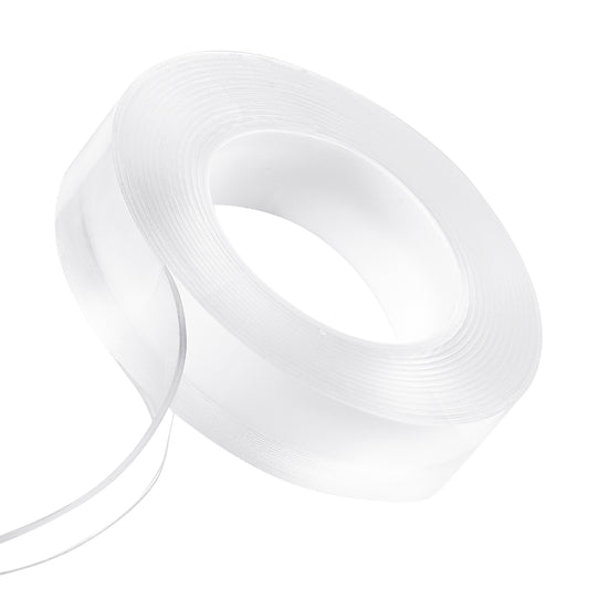 Double Sided Tape Heavy Duty, 16 ft Long Nano Mounting Tape, Strong Adhesive  Reusable, Clear Two Sided Wall Tape, Removable Poster Picture Hanging Strips for Home, Office, Car, Outdoor Use