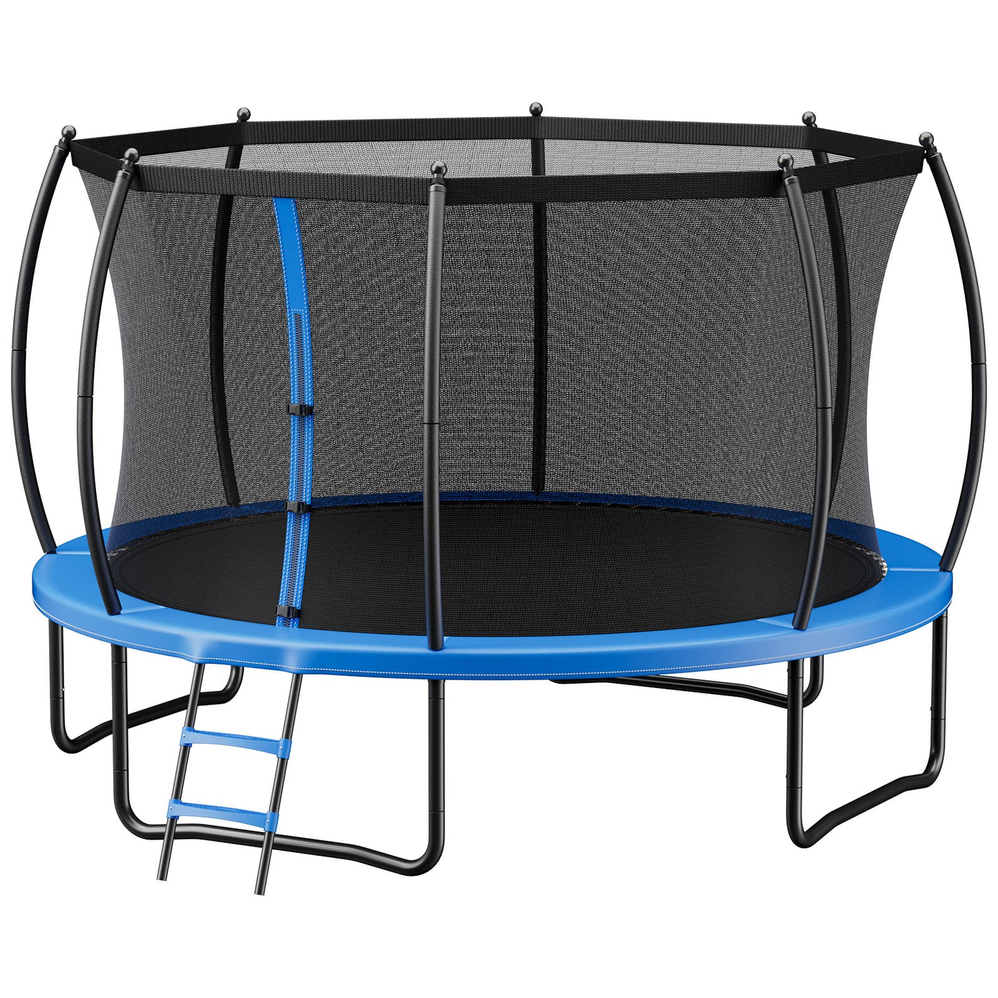 14 ft. Outdoor Trampoline with Enclosure Net, ASTM-Approved 450 lb. Backyard Recreational Trampoline for Kids and Adults