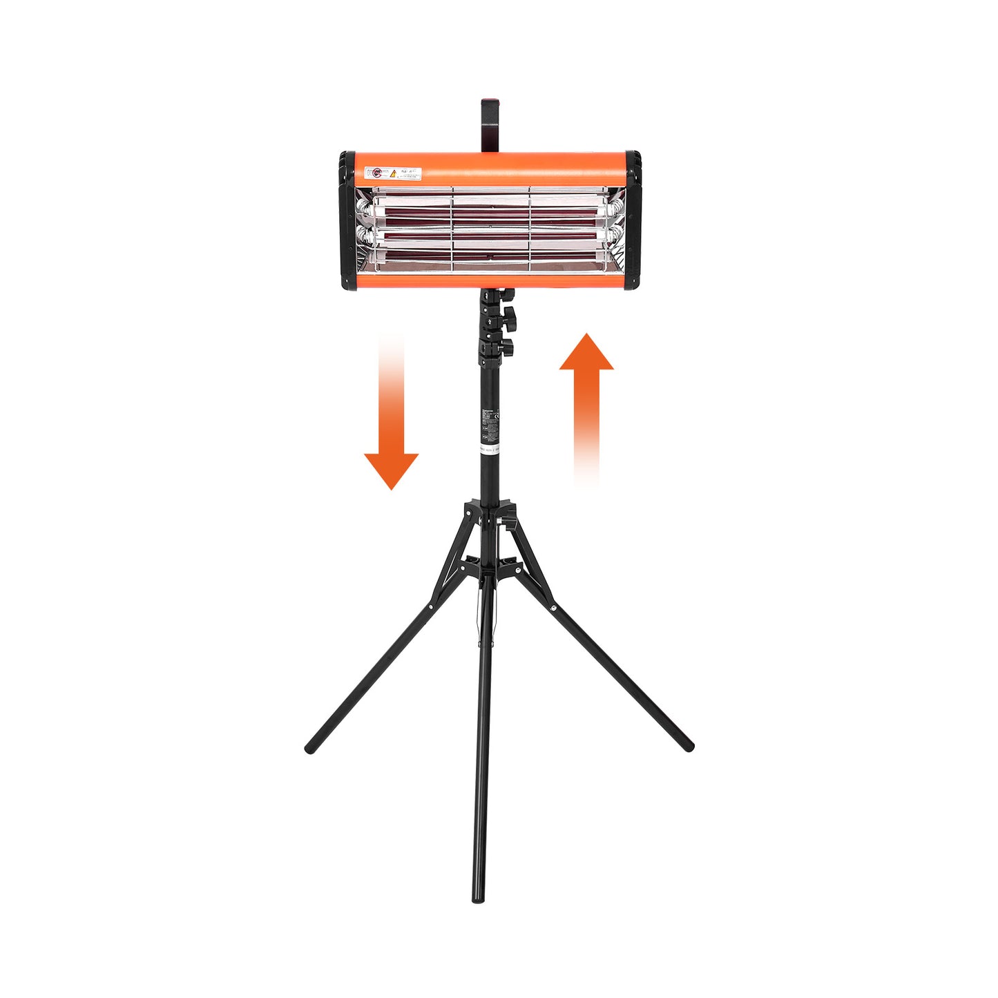 Infrared Curing Lamp, Handheld/Stand Dual Use, 2000W 0-90 min Timing, Auto Heating Car Curing Light with Bracket, 3.55 sq.ft Spray Baking Booth Heaters, Paint Dryer for On-Site Repair