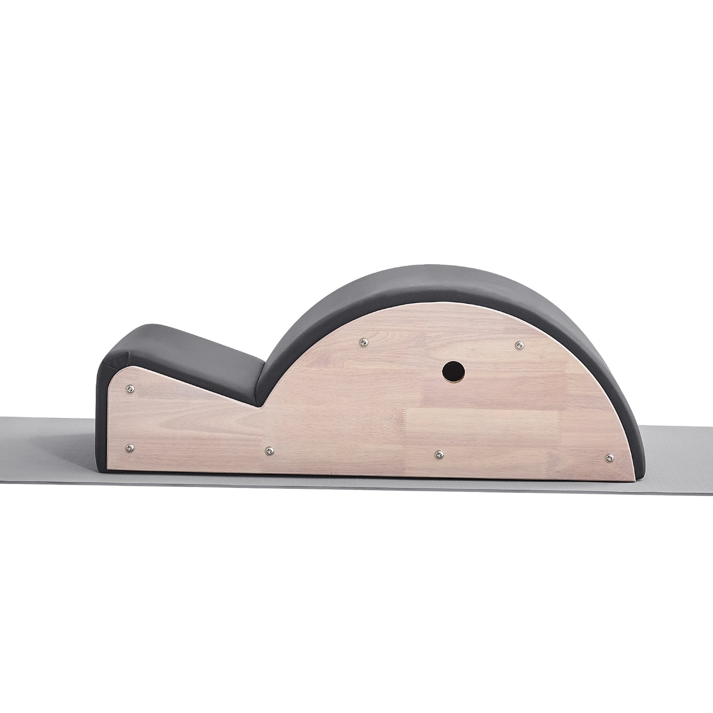 Pilates Spine Corrector Arc, Rubber Wood Frame, 350 lb. Capacity for Core Stretching  Balance