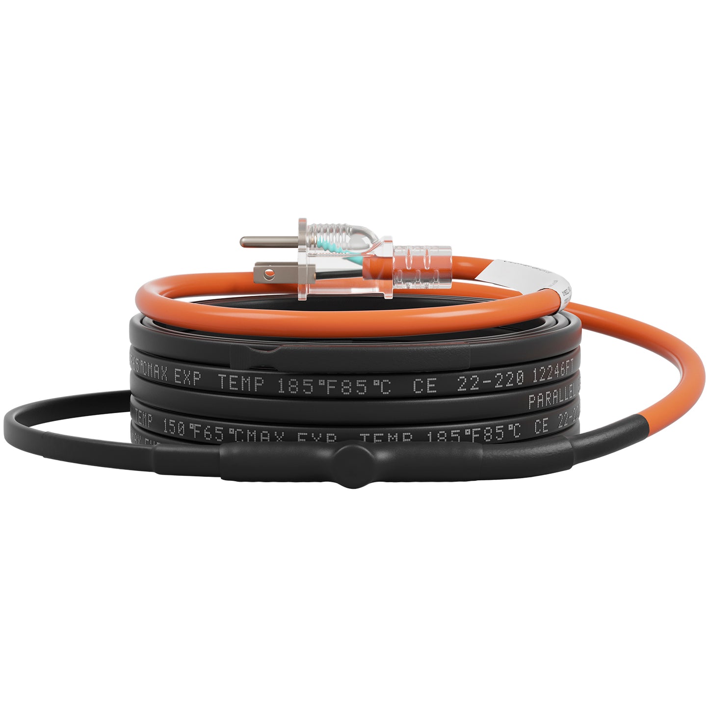 Self-Regulating Pipe Heating Cable, 24-feet 5W/ft Heat Tape for Pipes Freeze Protection, Protects PVC Hose, Metal and Plastic Pipe from Freezing, 120V