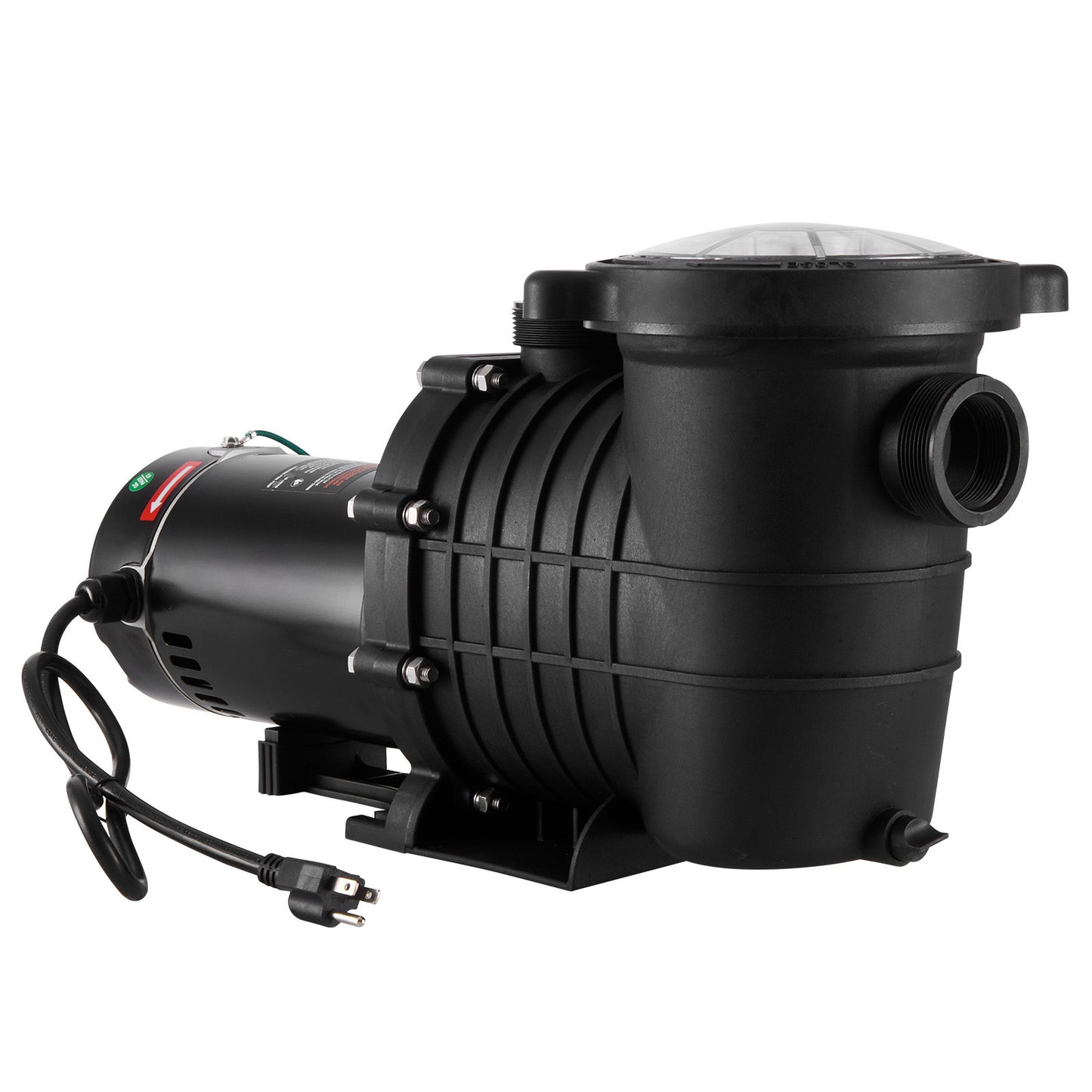 2 HP Above Ground Pool Pump 110 GPM Single Speed 110V 240V 3450 RPM 59 ft Max Head Filter Basket Hot Tub Spa