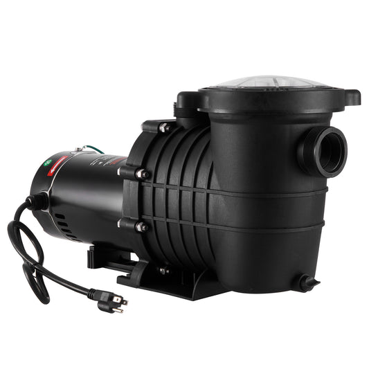 2 HP Above Ground Pool Pump 110 GPM Single Speed 110V 240V 3450 RPM 59 ft Max Head Filter Basket Hot Tub Spa