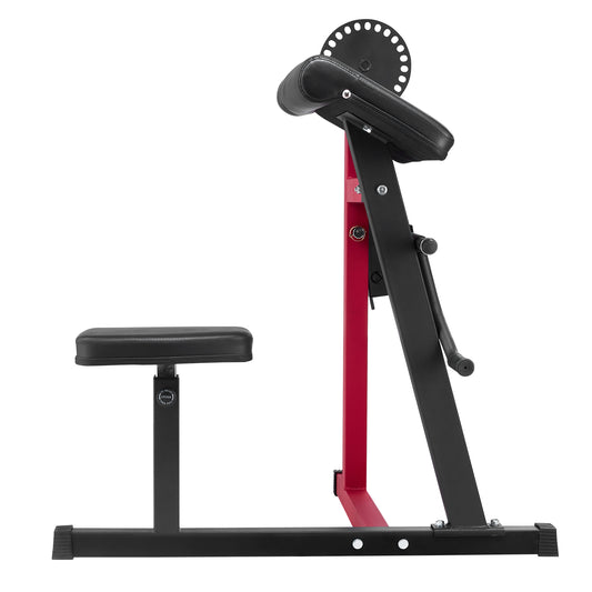 Preacher Curl Machine 2-in-1 Bicep Tricep Extension Bench 165 lb. Capacity Adjustable Arm Isolation Station