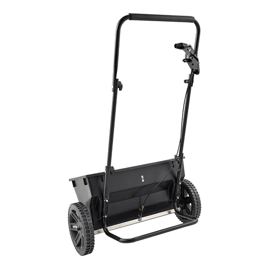 Walk-Behind Drop Spreader, 50 lb. Capacity, 18 in. Spread Width, 10 in. Pneumatic Tires for Seed Fertilizer Salt