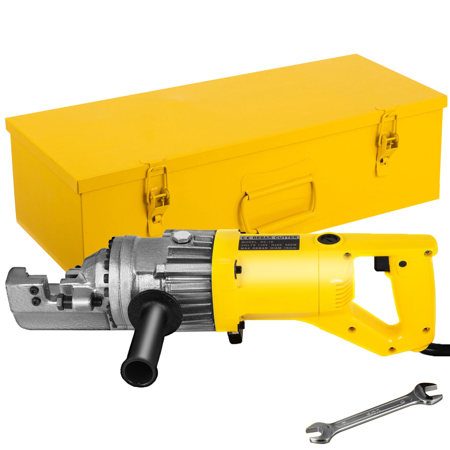 Electric Rebar Cutter, 900W Portable Electric Hydraulic Rebar Cutter, Cutting up to 5/8 Inch #5 4-16mm Rebar within 3 Seconds,110V,with Easy to Carry Stainless Box
