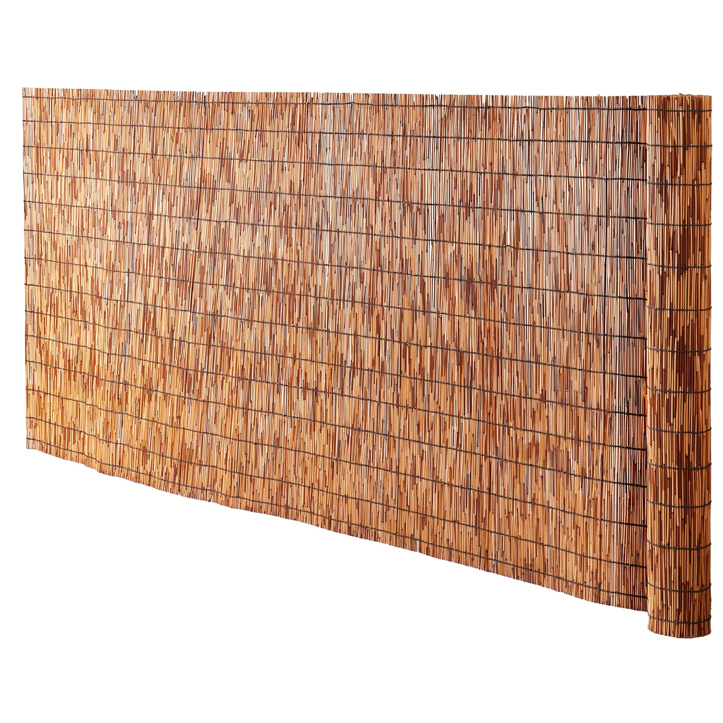 Natural Reed Fencing Roll 3.3 ft. x 13.3 ft., Privacy Screen Panel for Backyard Patio Balcony, Brown