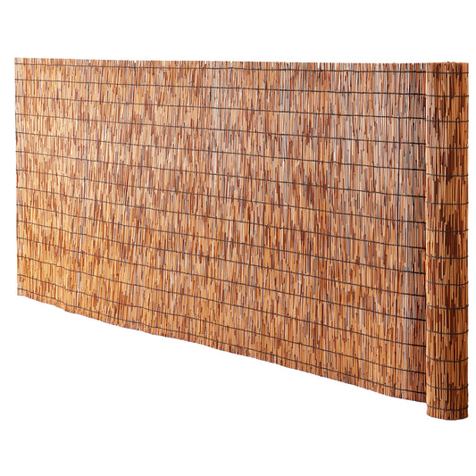 Natural Reed Fencing Roll 3.3 ft. x 13.3 ft., Privacy Screen Panel for Backyard Patio Balcony, Brown