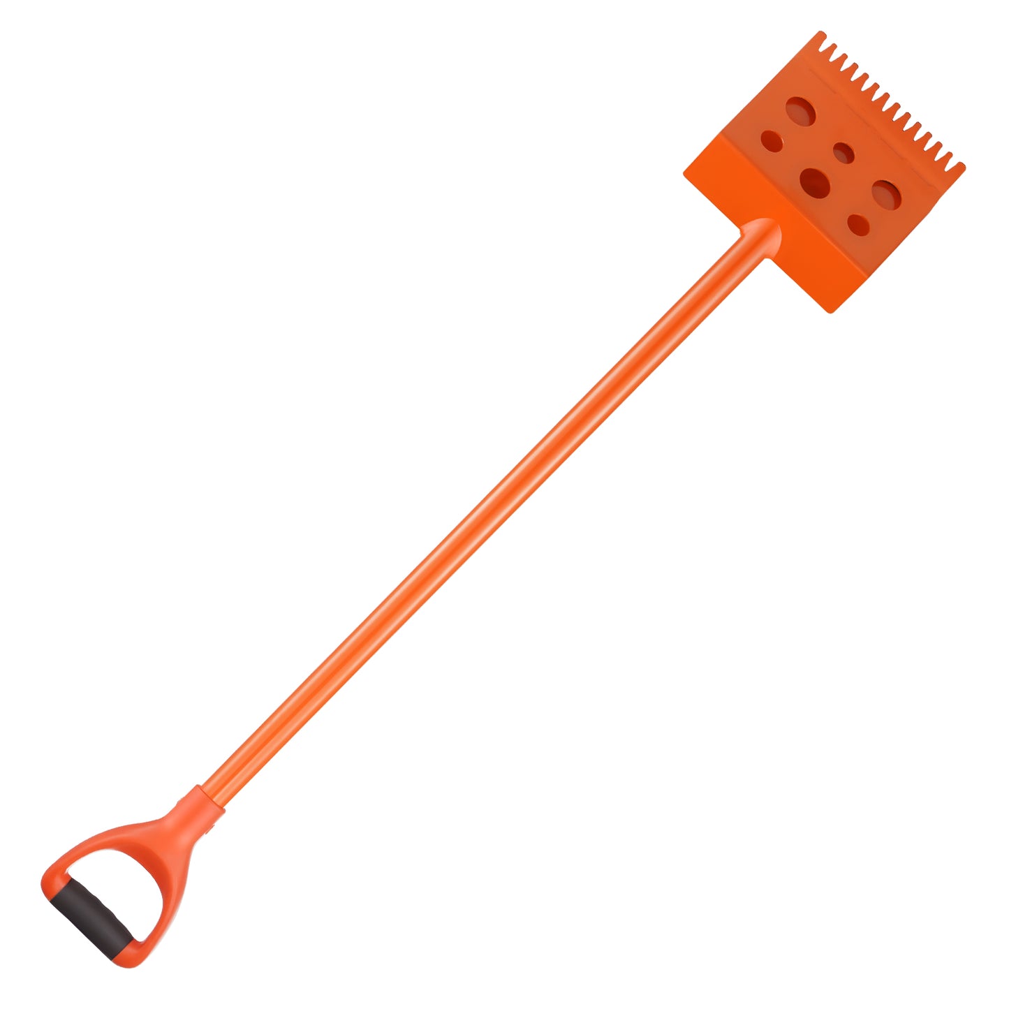 Shingle Shovel 4 Pack, D-Grip Handle Shingle Roof Ripper, High Hardness 45# Steel  Lightweight Easy Tearing Off Roofing  Nails Tool, ideal for Commercial and Residential Use,Orange