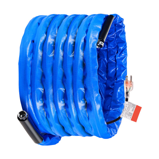 50 ft. Heated Water Hose for RV, Self-Regulating Drinking Water Hose Antifreeze to -45¡ãF, 5/8 in. with GHT Adapter