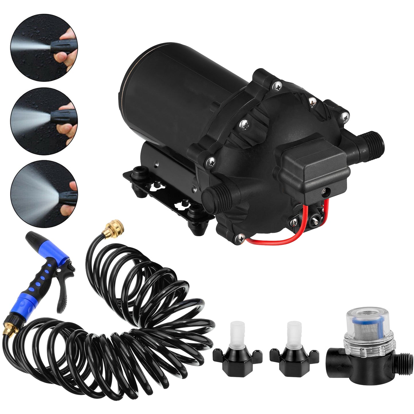 Washdown Deck Wash Pump Kit 12v 20 Lpm 70 Psi Caravan Rv Boat Marine