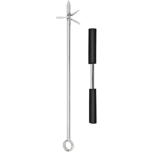18 in. Sand Anchor 316 Stainless Steel Screw Anchor for Jet Ski PWC Kayak Pontoon with Bungee Line