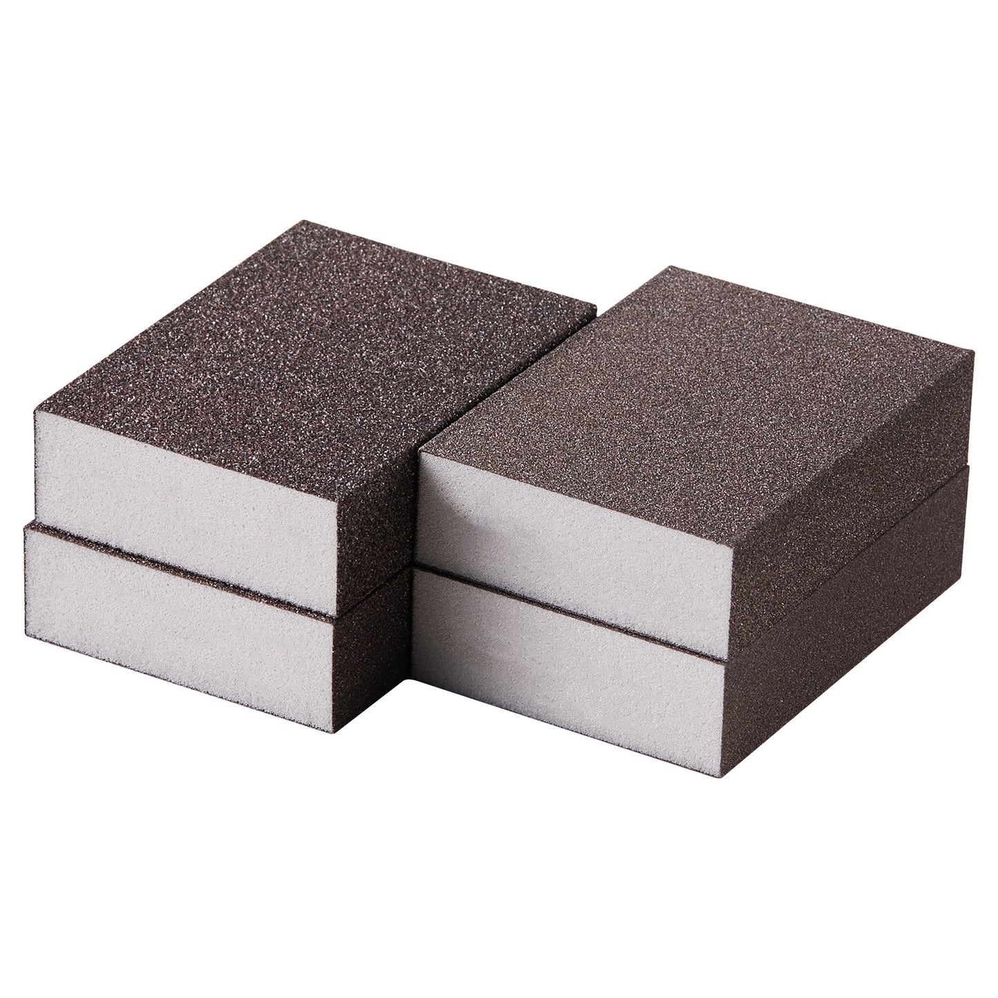 Sanding Sponge, 4 Pcs, 60/80/120/220 Grit Assortment, Washable and Reusable Sanding Blocks for Dry  Wet Use, Coarse to Fine Sandpaper Blocks, for Polishing Drywall Wood Plastic Metal Furniture
