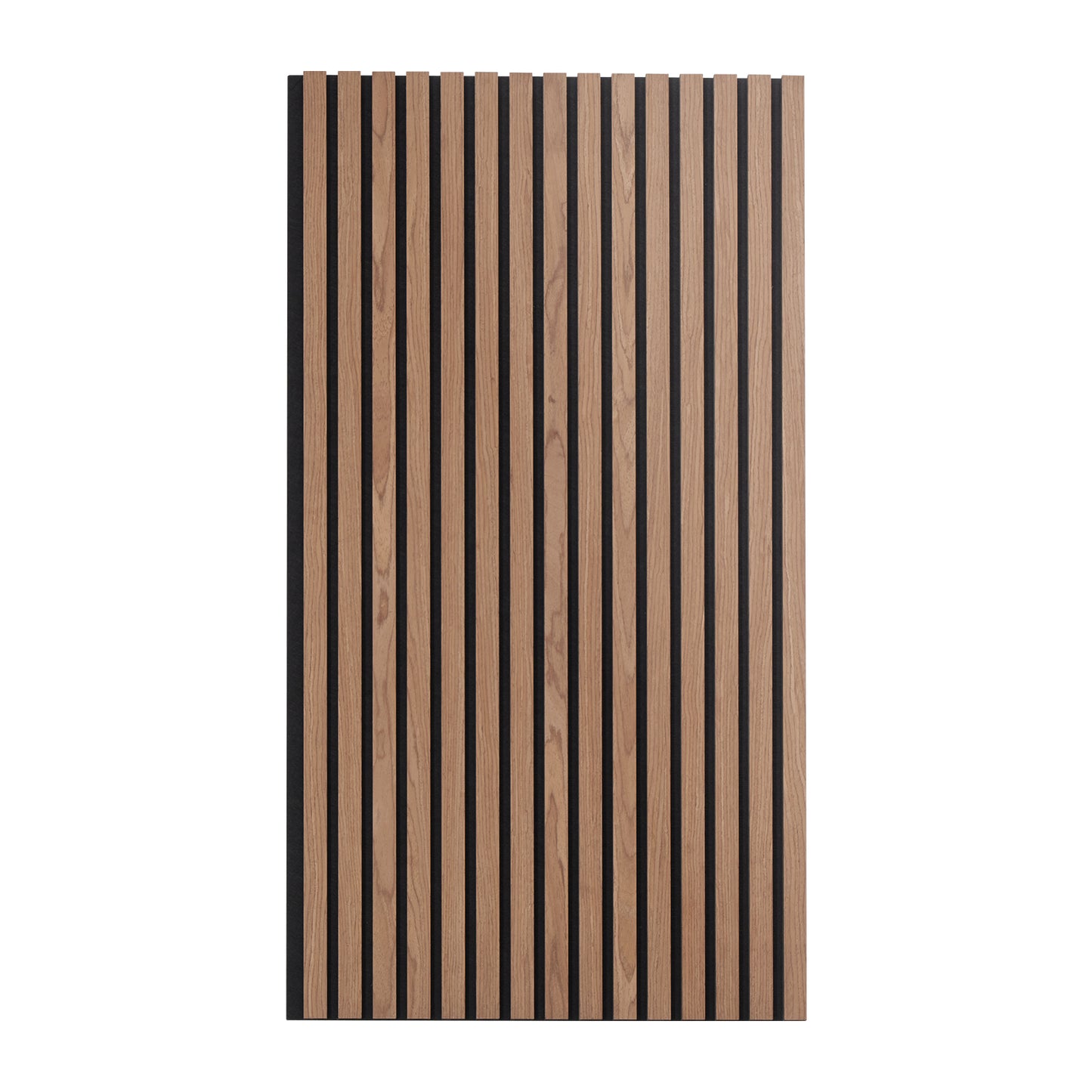 Wood Slat Acoustic Panels, 23.6 x 47.2 inch, MDF Accent Wooden Wall Panels for Modern Interior Wall, Faux Wood Wall Board Panels for Stylish Decor and Noise Reduction, Walnut