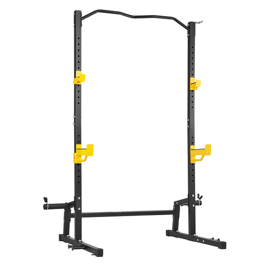 Squat Stand Power Rack, Multi-Function Cage with Pull-Up Bar, 800 lb. Hook Capacity, Adjustable Steel Home Gym Rack
