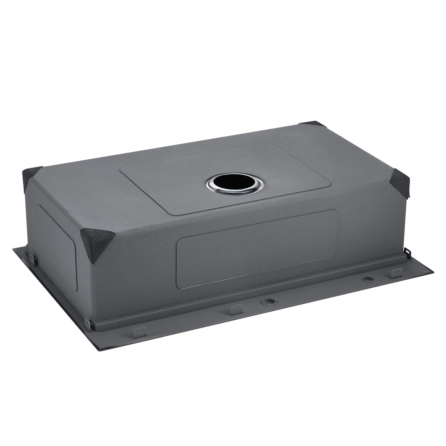 33 in. Kitchen Sink Workstation, 304 Stainless Steel Top Mount Single Bowl Basin with Ledge and Accessories for RV Bar