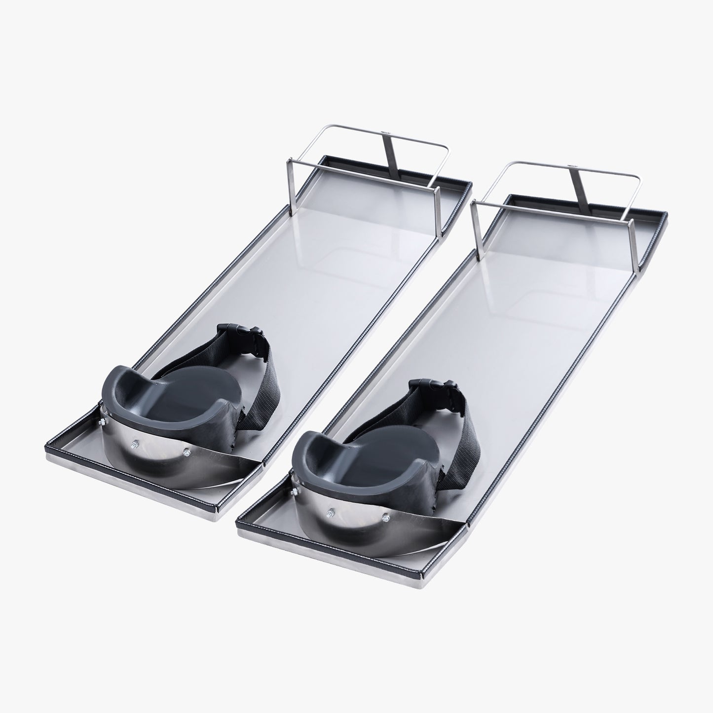 Concrete Knee Boards Stainless Steel, 30x 10Concrete Sliders, Knee Boards For Concrete, Concrete Knee Pads Moving Sliders, with Knee Pads  Board Straps for Cement and Concrete Finishing