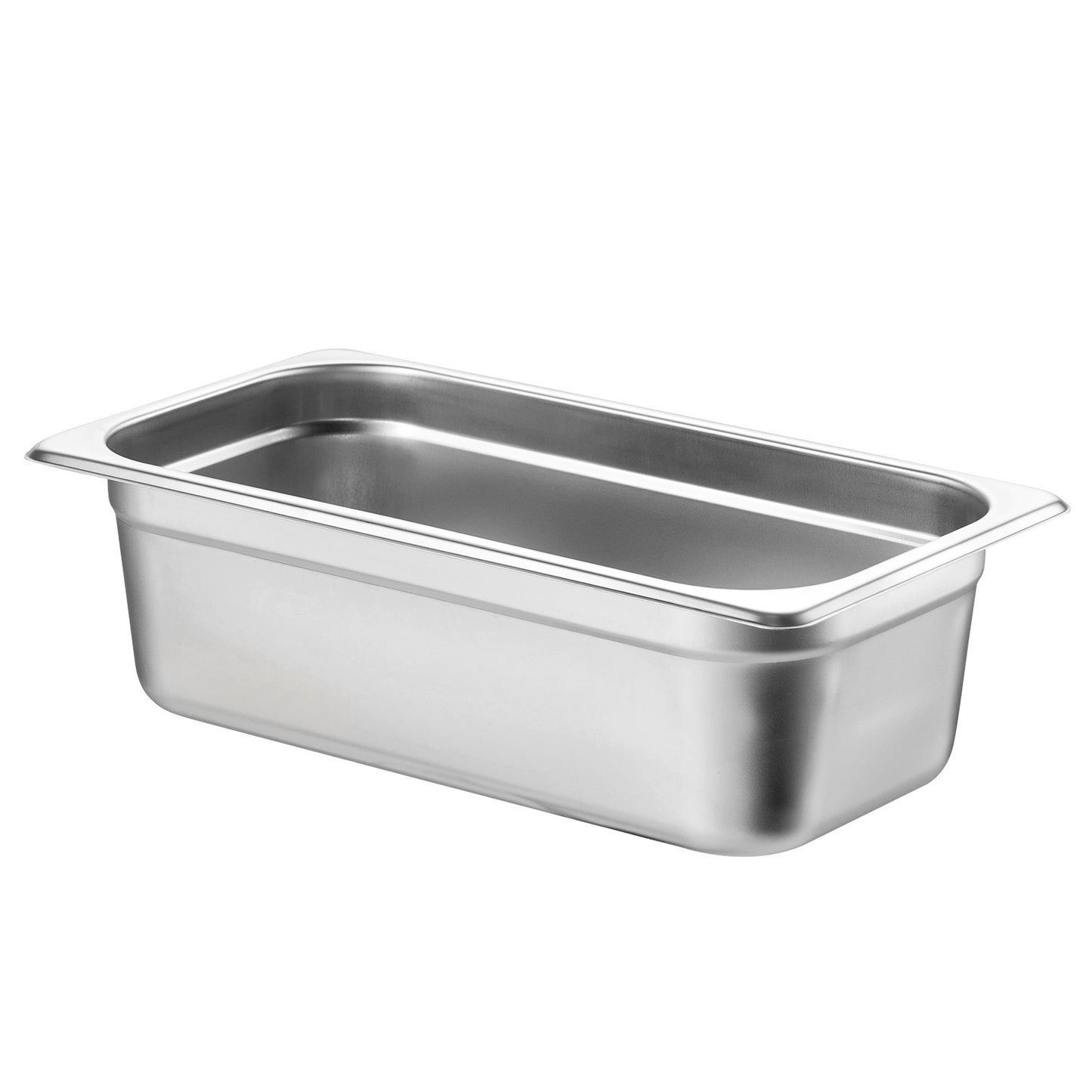 1/3 Size Steam Table Pans 6 Pack, 4 in. Deep Anti-Jam Commercial Hotel Pans, 0.8 mm Stainless Steel Food Pans