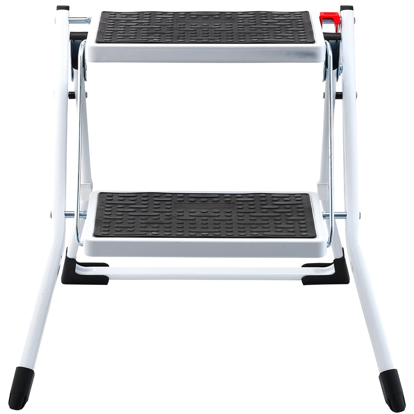 Step Ladder 2-Step 330lbs Capacity, Ergonomic Folding Steel Step Stool with Wide Anti-Slip Pedal, Sturdy Step Stool for Adults Toddlers, Multi-Use for Household, Kitchen, Office, RVs