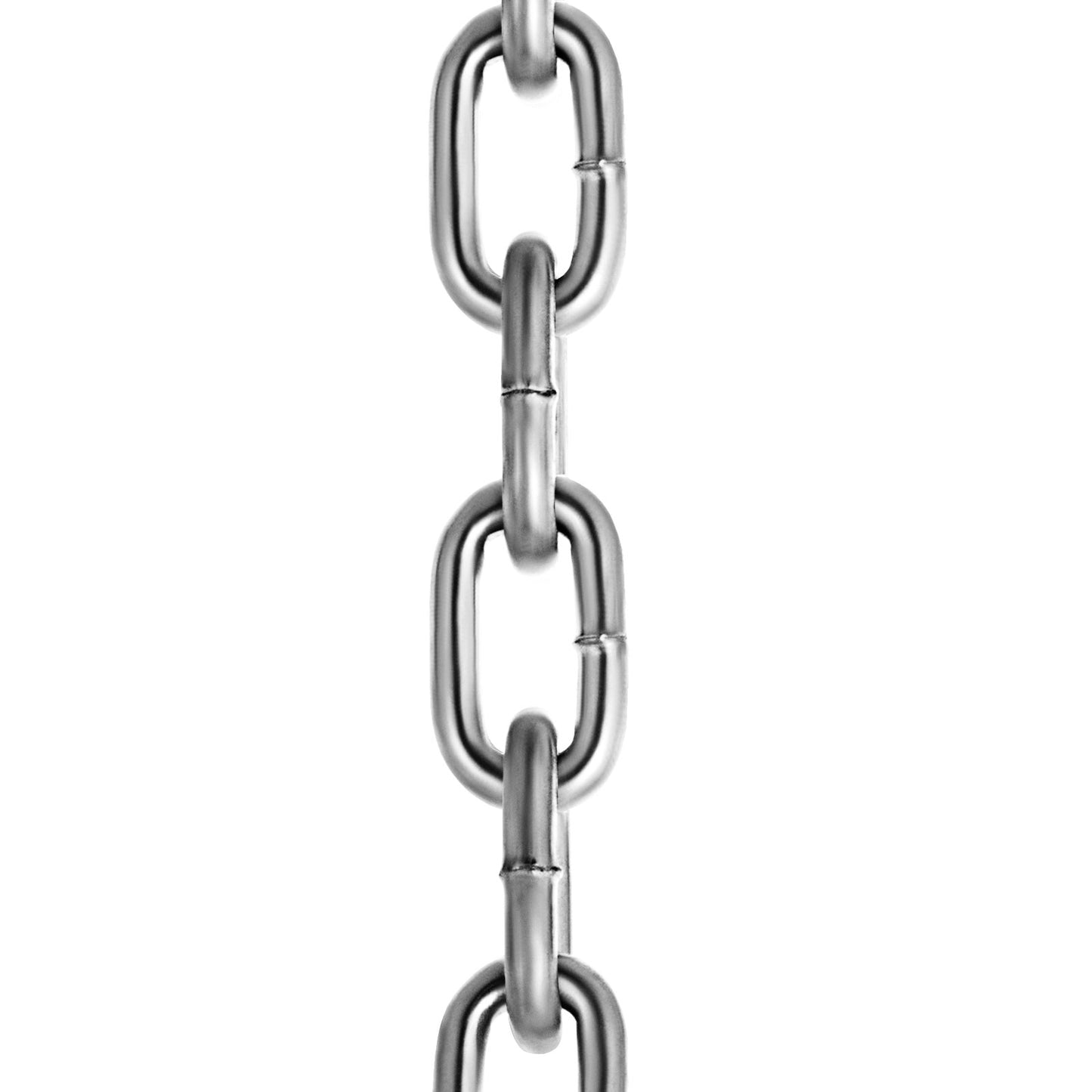 Proof Coil Chain, 1/4in x 100ft, 1540 lbs Safe Working Load, Zinc Plated Proof Tested Coil Chain with Two Quick Links, Galvanized Carbon Steel Link Chain for Towing, Hanging, Camping, Pet Towing