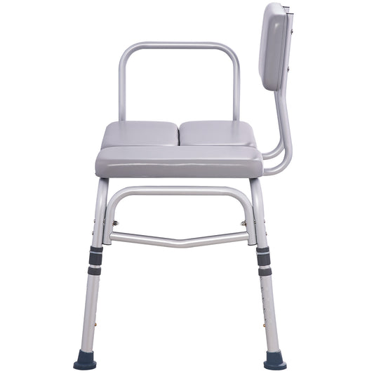 Tub Transfer Bench for Bathtub 500 lb., Padded Shower Bench for Adults with Reversible Backrest and Armrest
