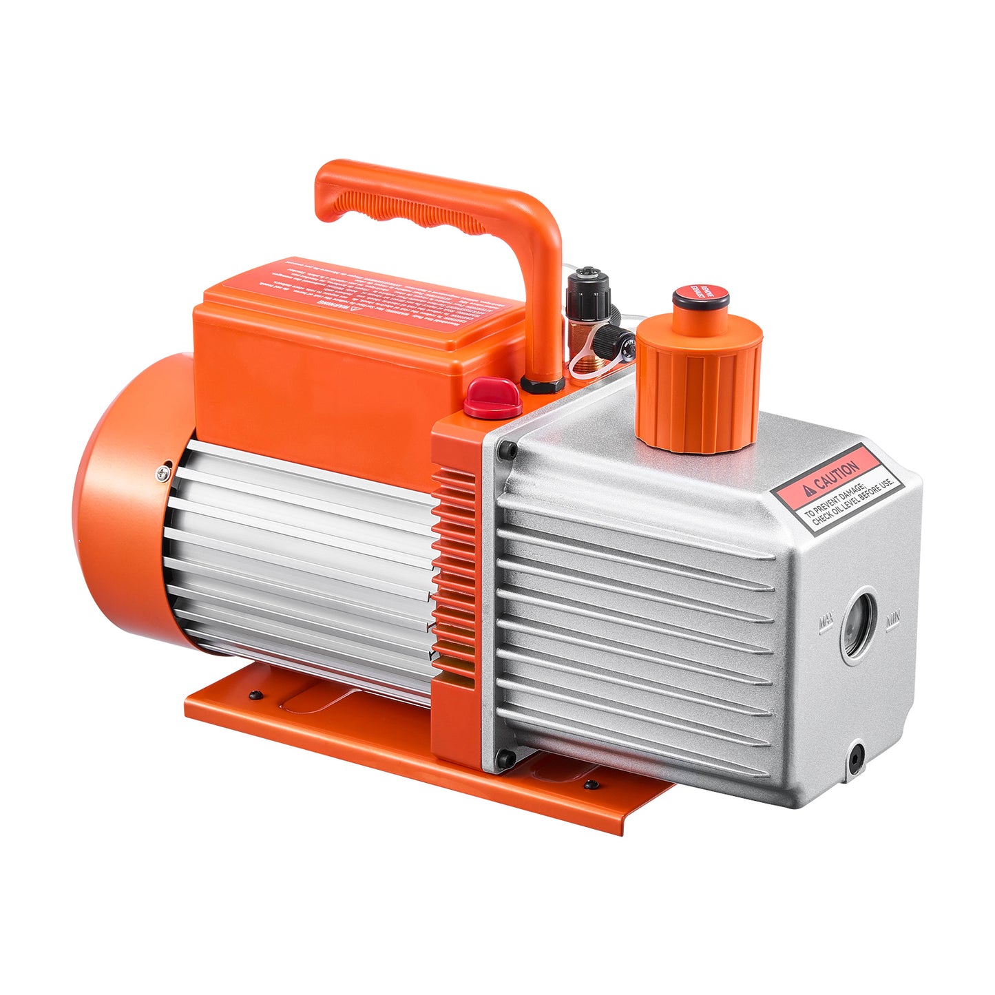 Vacuum Pump, 9 CFM, HVAC 2 Stage Rotary Vane Vacuum Pump, for R134a R22 R410a Systems, Auto AC Vacuum Pump Kit with Oil Bottle, for Automotive Air Conditioner Maintenance Resin Degassing