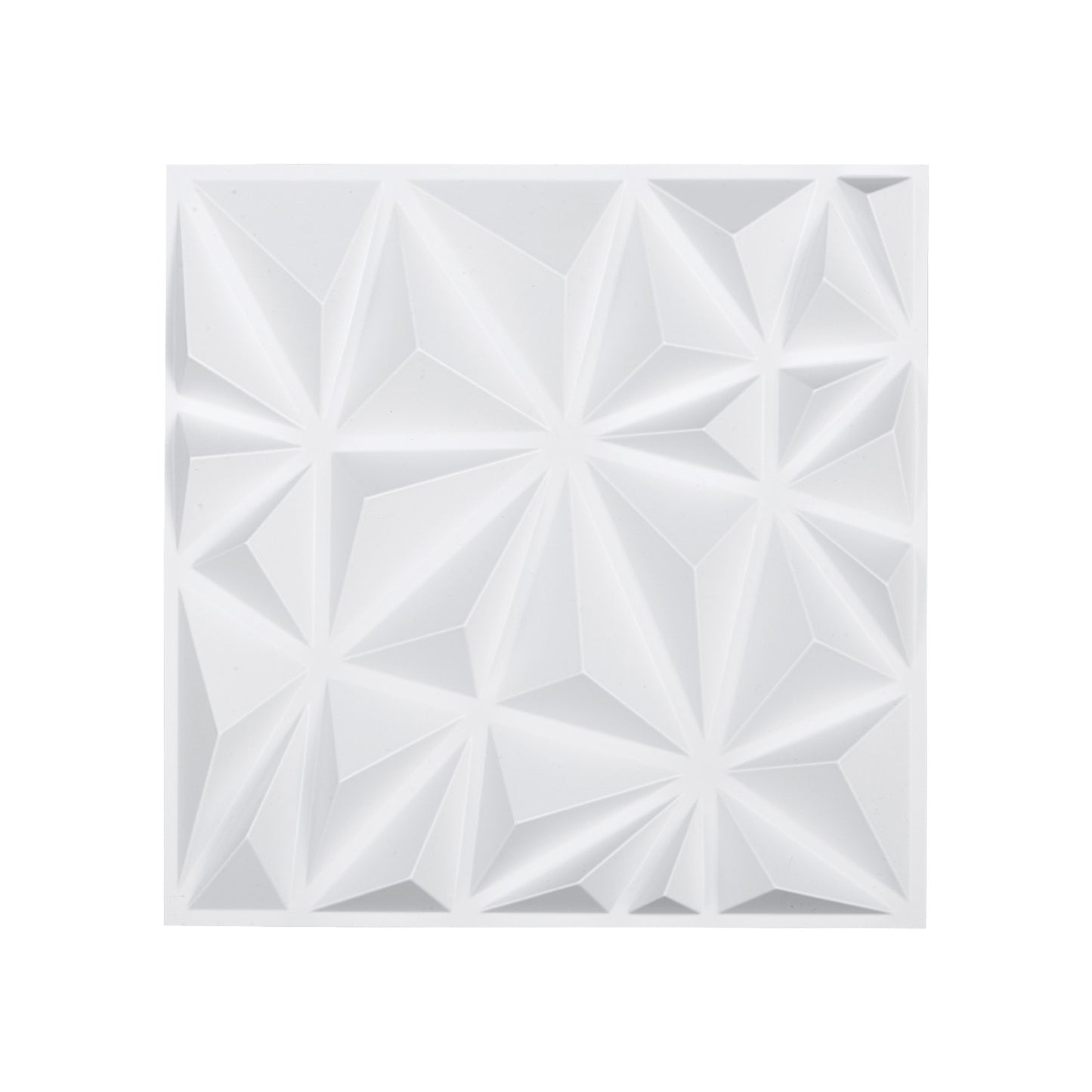 3D Wall Panels, 33-Pack 11.81 x 11.81 in PVC Modern Art Minimalist Diamond Tiles, 32 Sq.Ft Coverage Accent Wall Panel, Interior Home Decor for Ceiling, Bedroom, Living  Gaming Room, Matte White