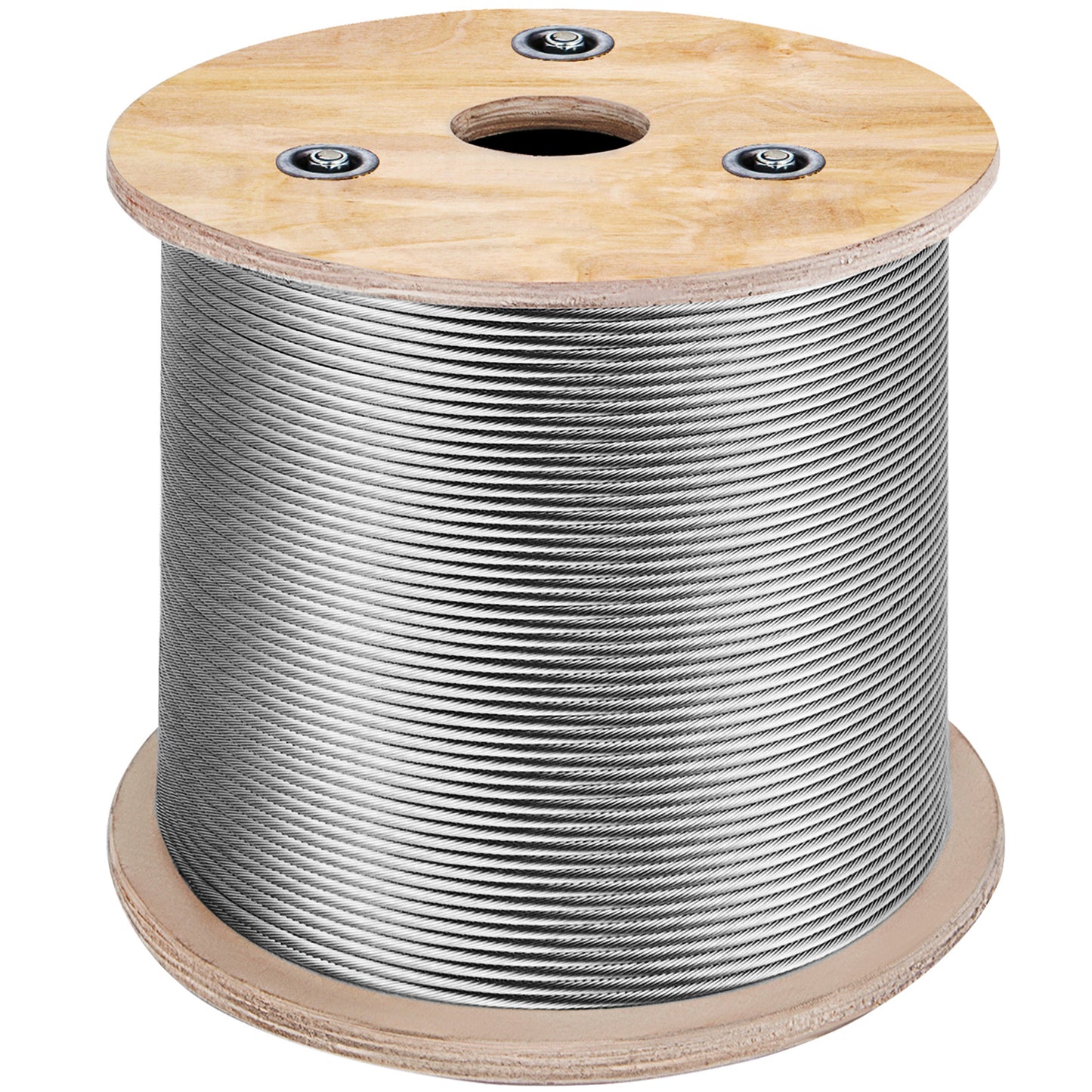T316 Stainless Steel Cable 1/8in 7x7 Steel Wire Rope Cable 500FT Cable Railing Transport Wire Rope Cable for Railing Decking DIY Balustrade