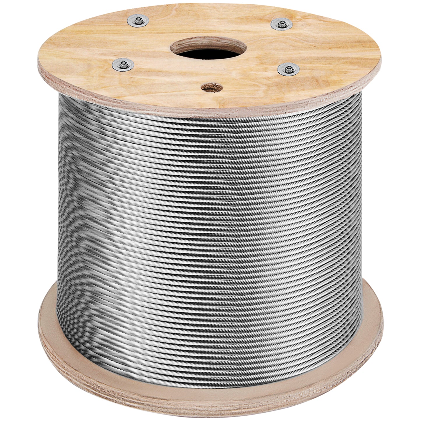 1/8in Stainless Steel Cable 1000FT, T316 1 x 19 Tighter Core Cable Railing System Wire Rope Aircraft Deck Railing Kit Fence Wire
